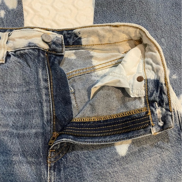 Pacsun Bleached 90's Boyfriend Blue Jeans Women’s Size 25 Distressed Denim - Picture 5 of 15